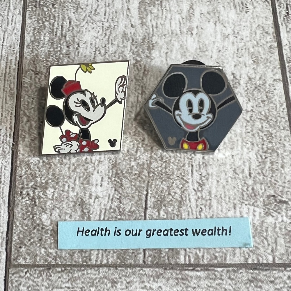 Disney Pin Hidden Mickey Lot Bundle Mickey Mouse Minnie Mouse 2019 Shapes Couple